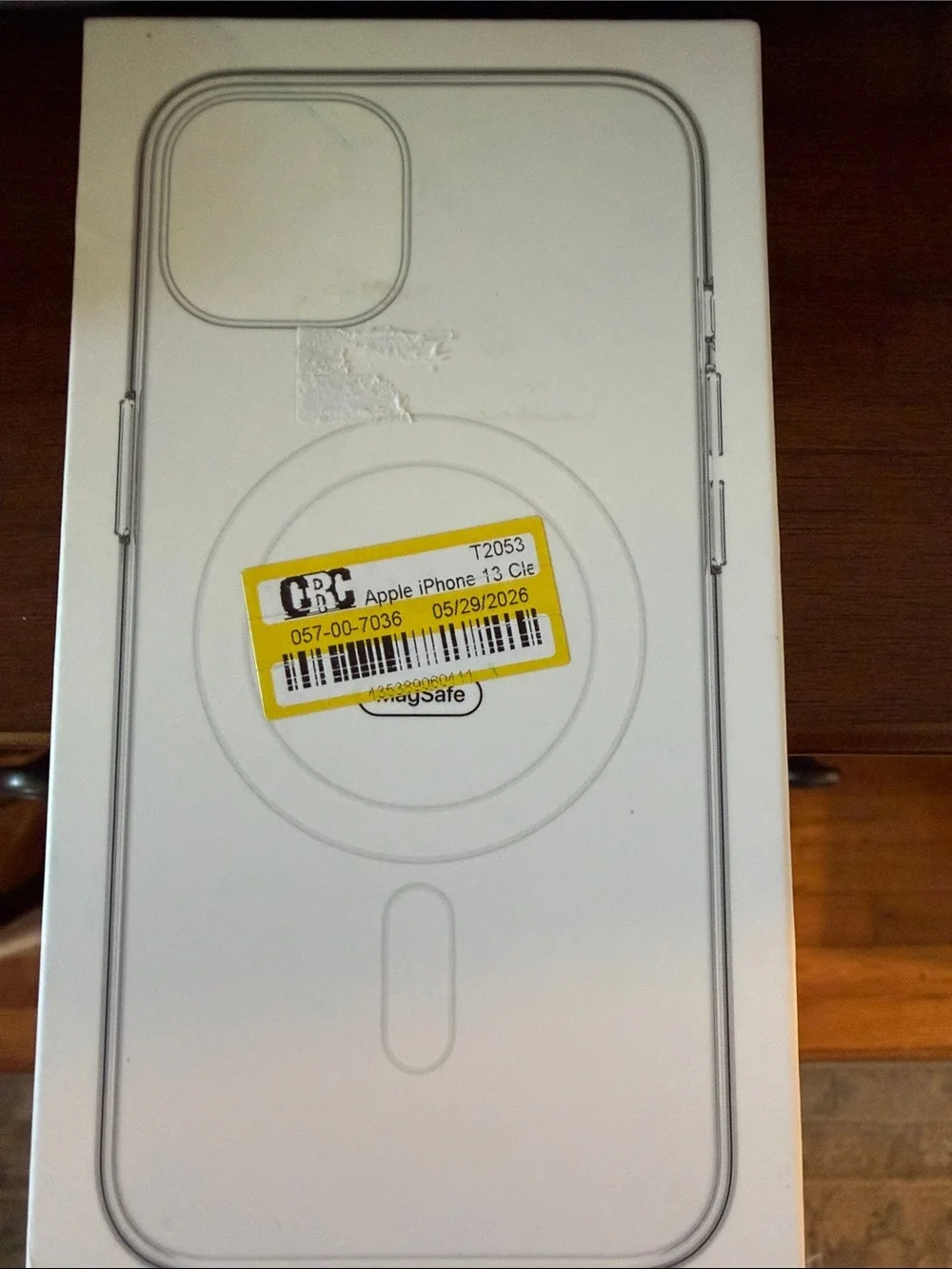 Apple iPhone 13 Clear MagSafe Case - Clear/White Packaging